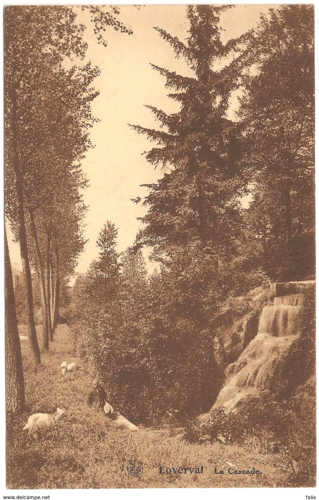 Loverval - La Cascade - 1934 - Ed. F. Bertinchamps, 'A La Cascade', Loverval - Gerpinnes