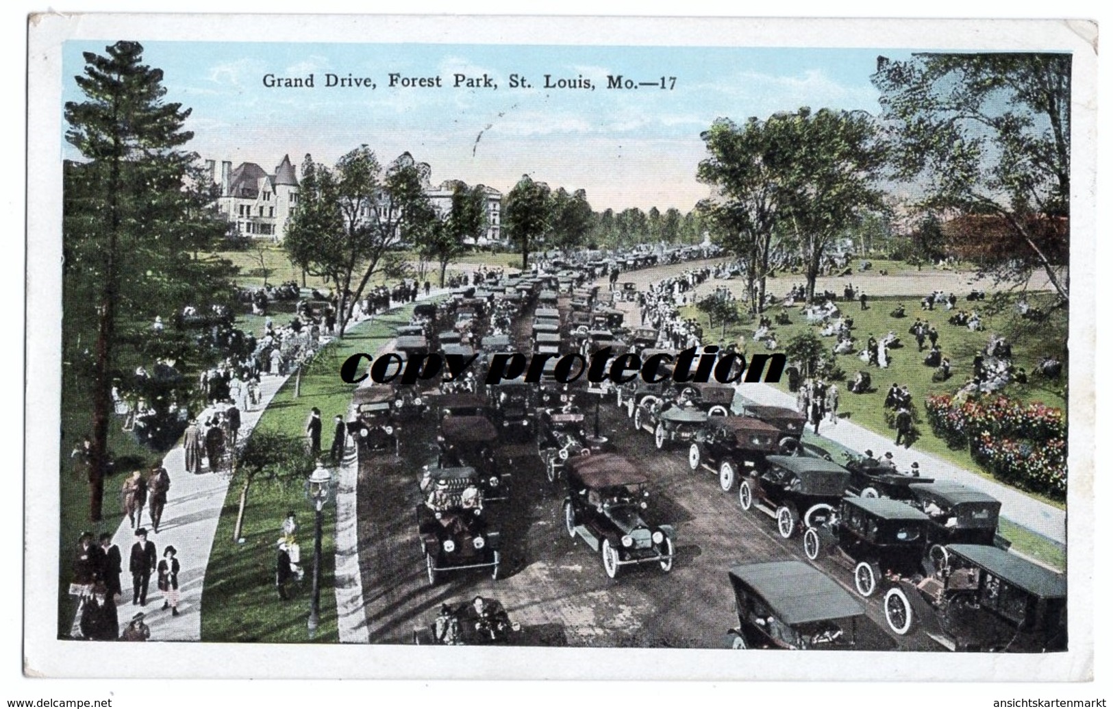 Grand Drive, Forest Park, St. Louis, Alte Ansichtskarte 1927 - St Louis – Missouri