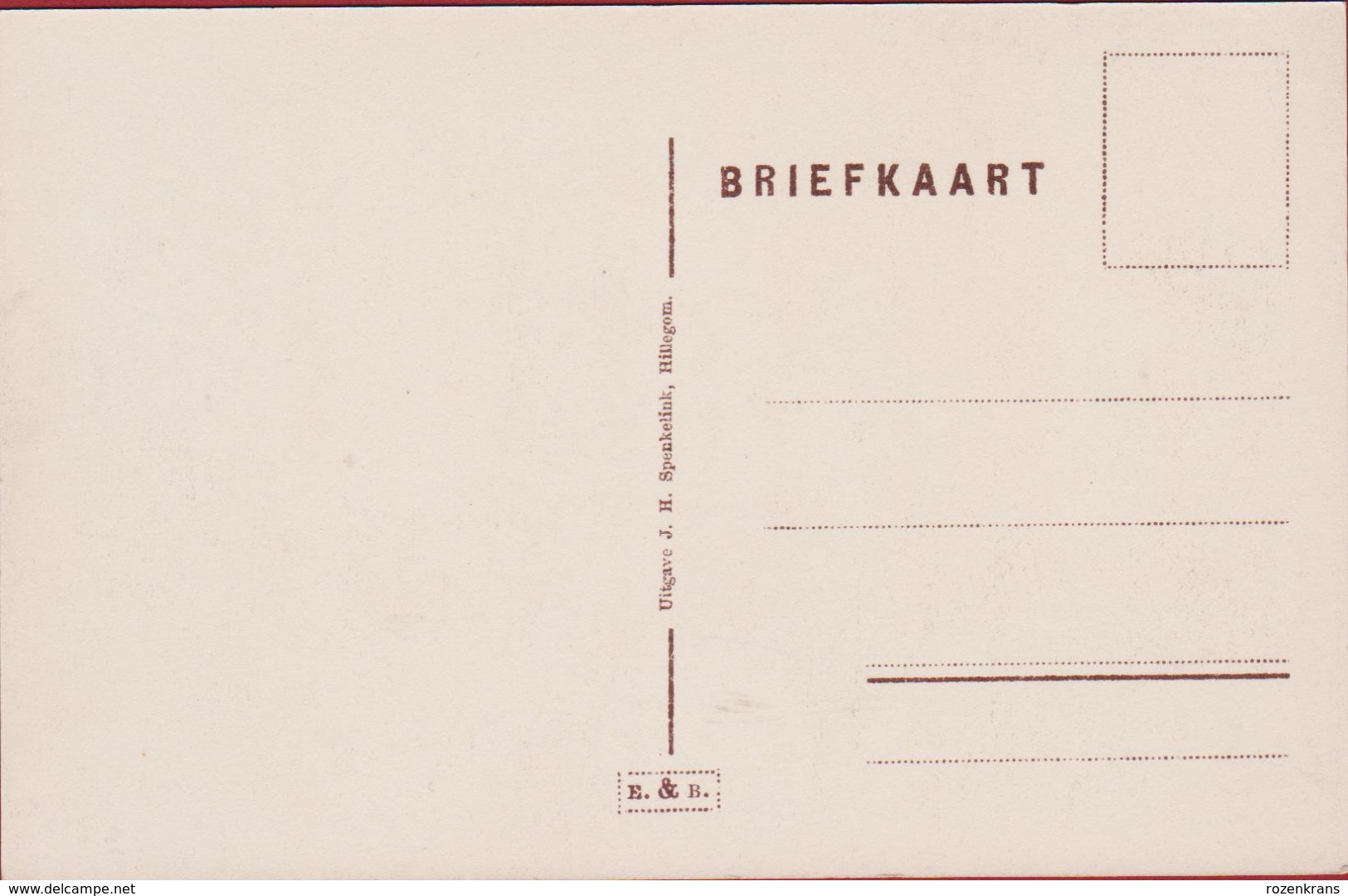 Vogelenzang Beckslaan Bloemendaal Noord-Holland Nederland Uitgave JH Spenkelink Hillegom - Bloemendaal