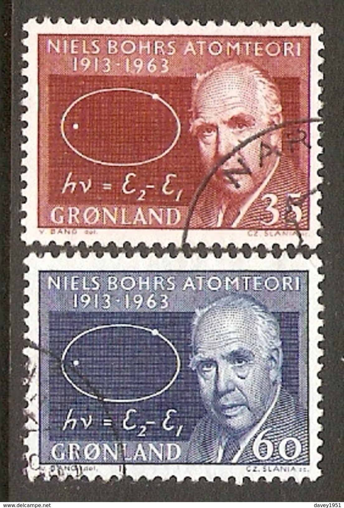 004084 Greenland 1963 Bohr Set FU - Used Stamps