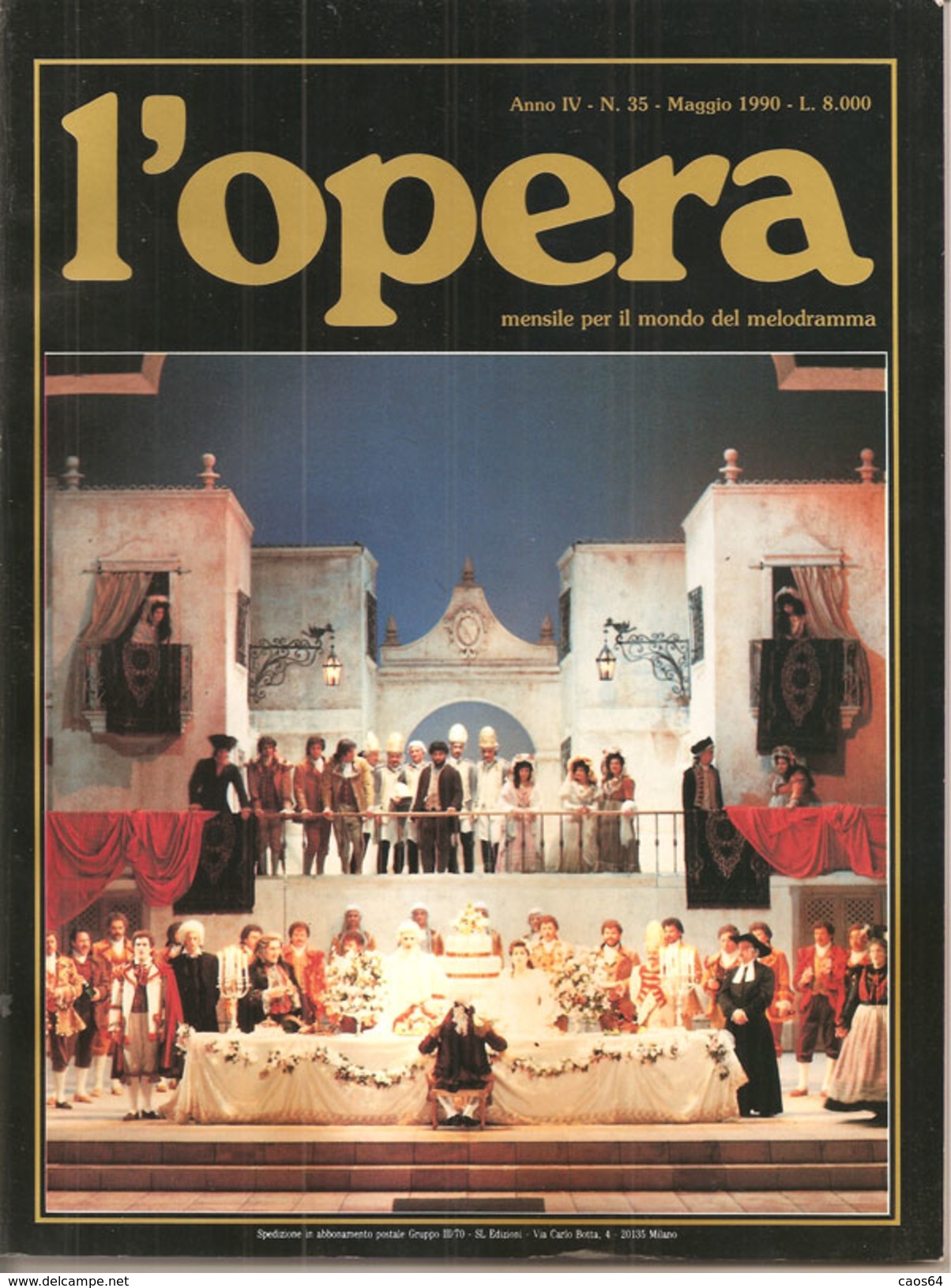 L'opera Anno IV N. 35  1990  S. Edizioni - Music