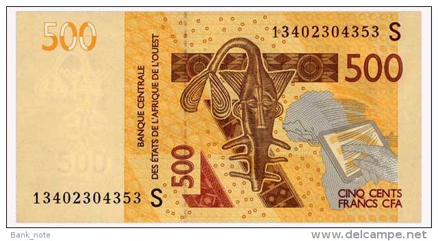 WEST AFRICAN STATES GUINEA-BISSAU 500 FRANCS 2012/13 Pick 919Sb Unc - Westafrikanischer Staaten