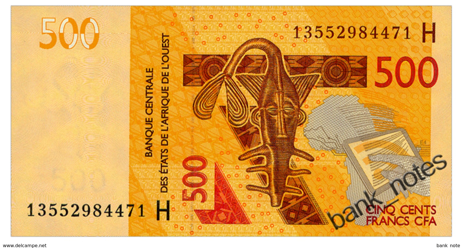 WEST AFRICAN STATES NIGER 500 FRANCS 2012/13 Pick 619Hb Unc - West African States