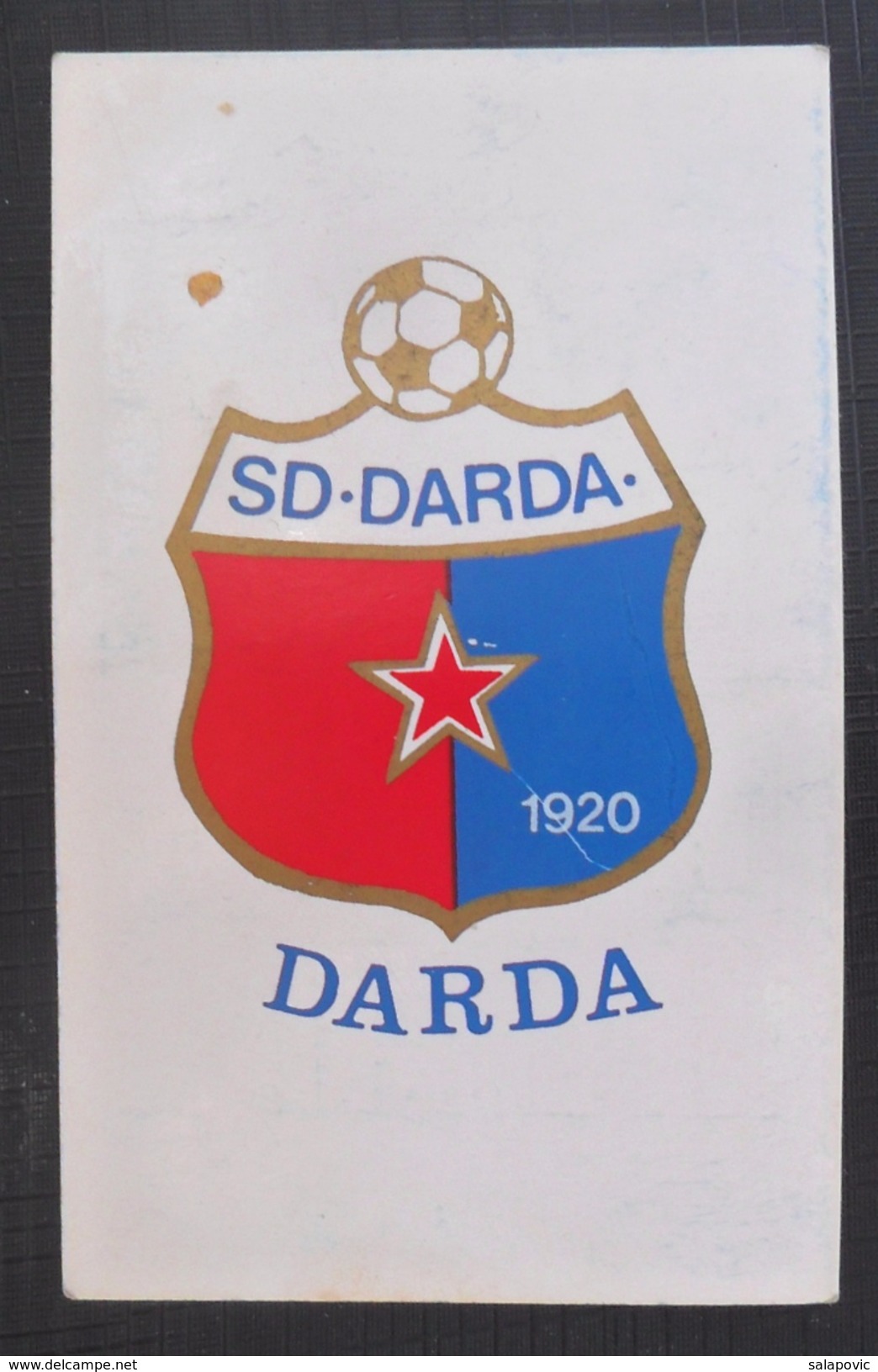 SD DARDA, CROATIA  FOOTBALL CLUB, SOCCER / FUTBOL / CALCIO, Calendar Kalender Calendrier Kalendar 1987 - Bekleidung, Souvenirs Und Sonstige