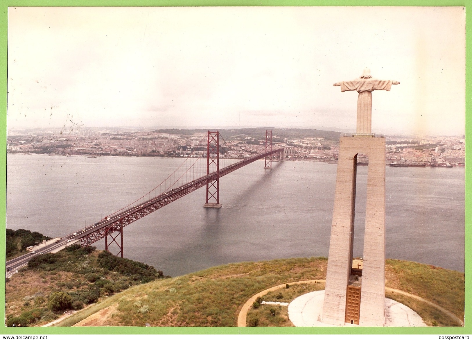 Almada - REAL PHOTO - Monumento A Cristo Rei - Rio Tejo - Ponte 25 De Abril - Ponte Salazar - Lisboa - Setúbal