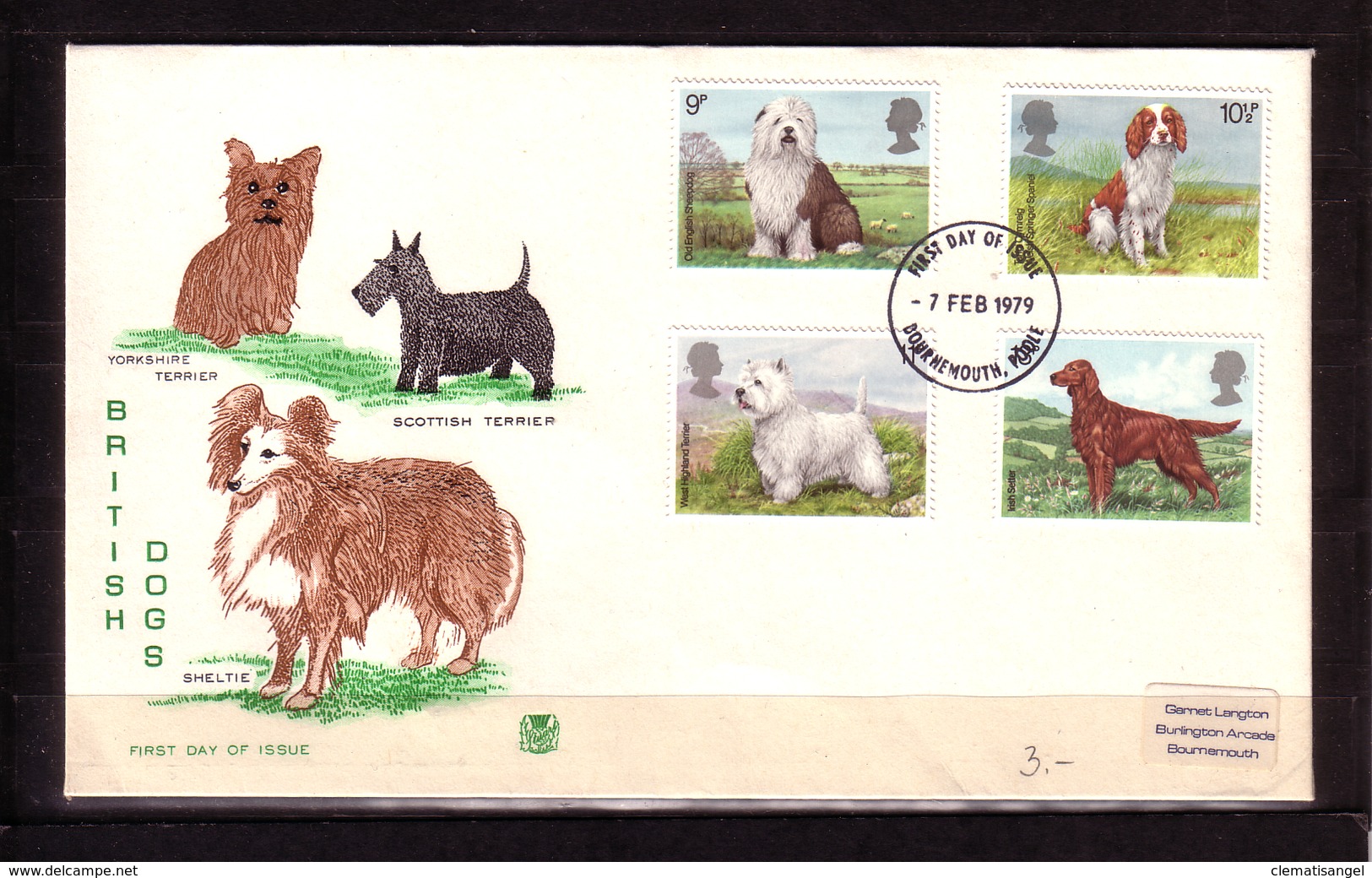 26o * GROSSBRITANNIEN 781/4 * BRITISH DOGS * ERSTTAGSBRIEF *!! - 1971-1980 Dezimalausgaben