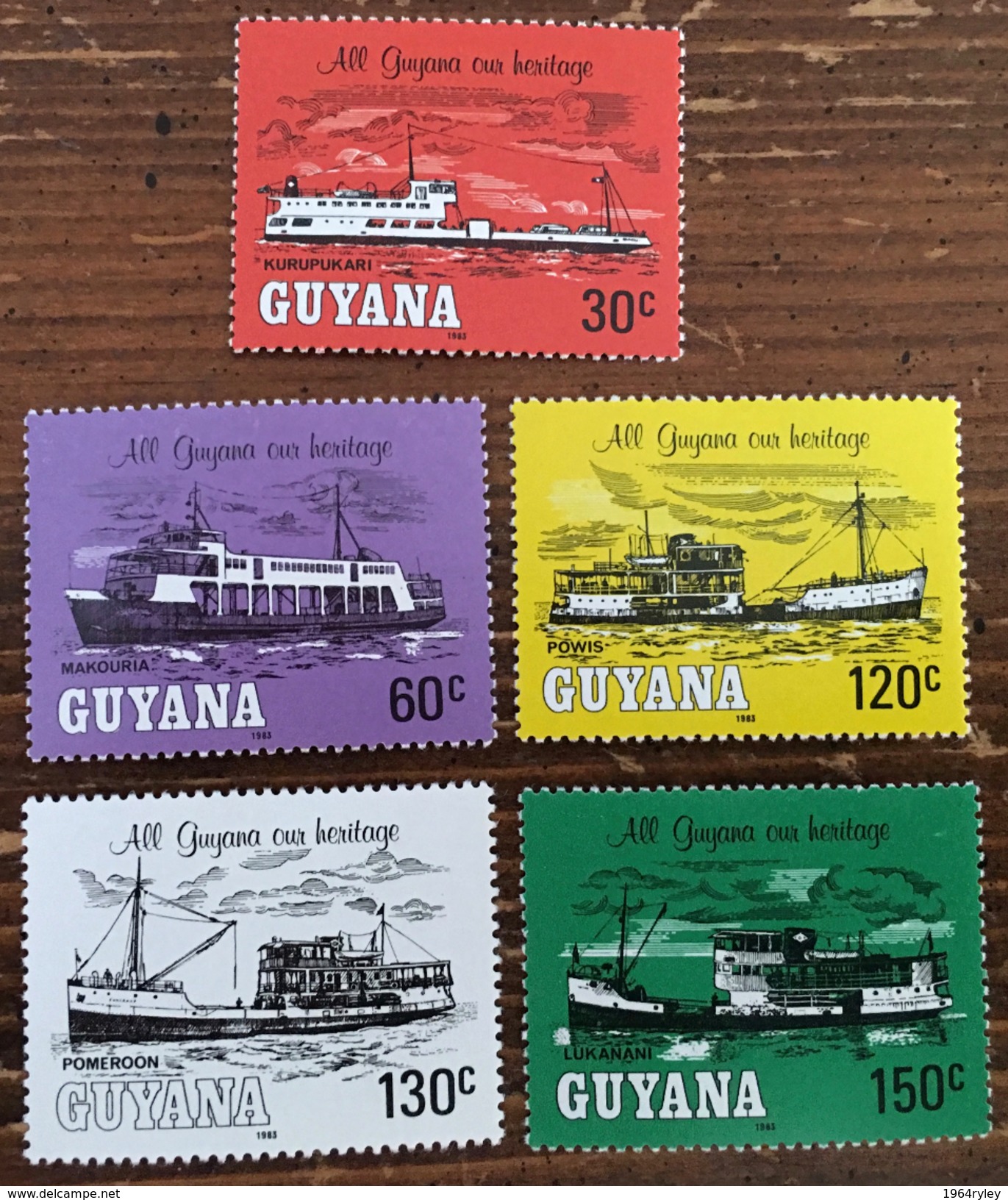 Guyana 1983 MH*   # 342/346 - Guyane (1966-...)