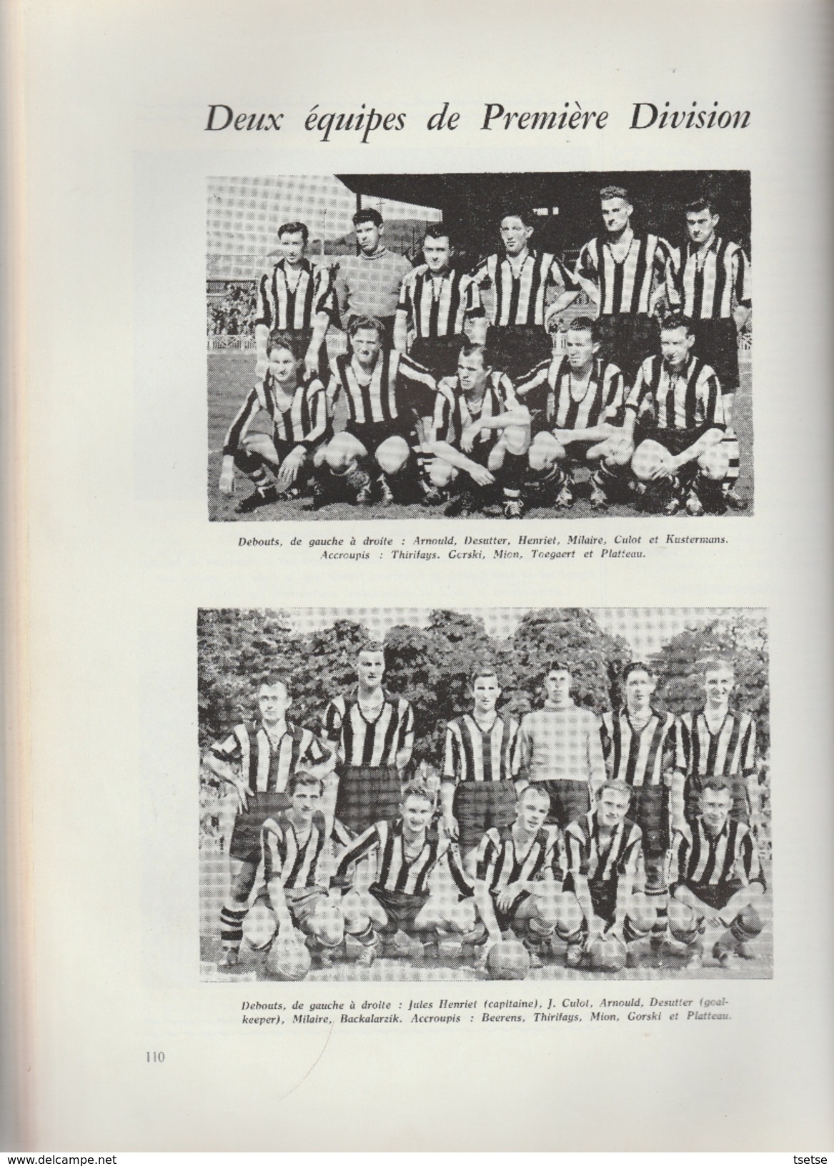 Très intéressant livre sur le Royal Sporting de Charleroi ... son histoire de 1904 à 1954 ( cinquantenaire )