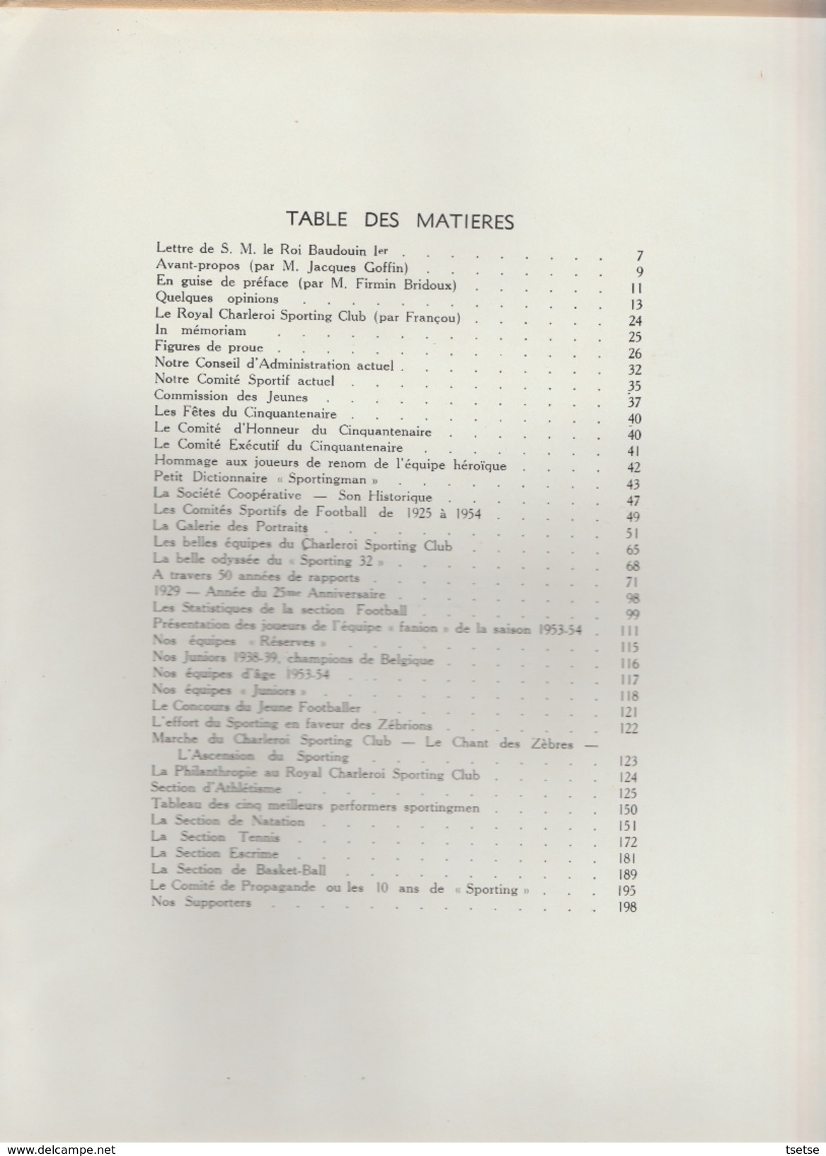 Très intéressant livre sur le Royal Sporting de Charleroi ... son histoire de 1904 à 1954 ( cinquantenaire )