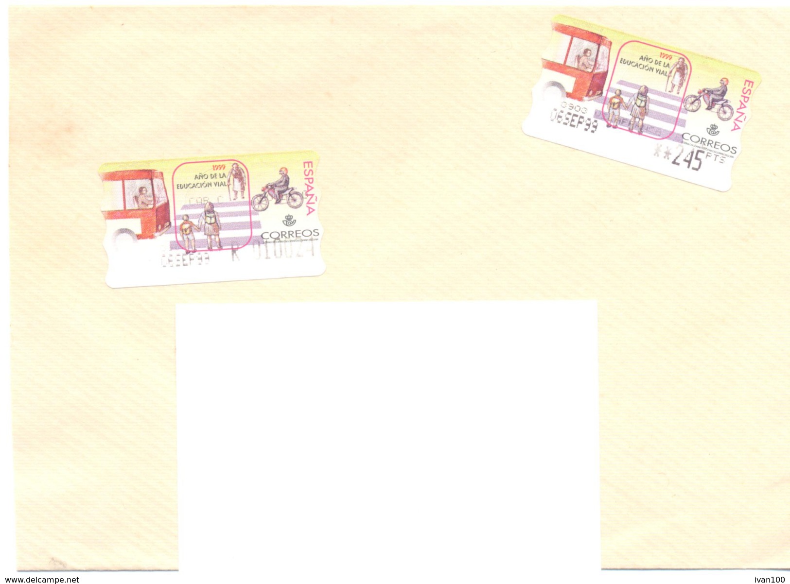 1999. Spain, He Letter Sent By Registered Post To Moldova - Storia Postale