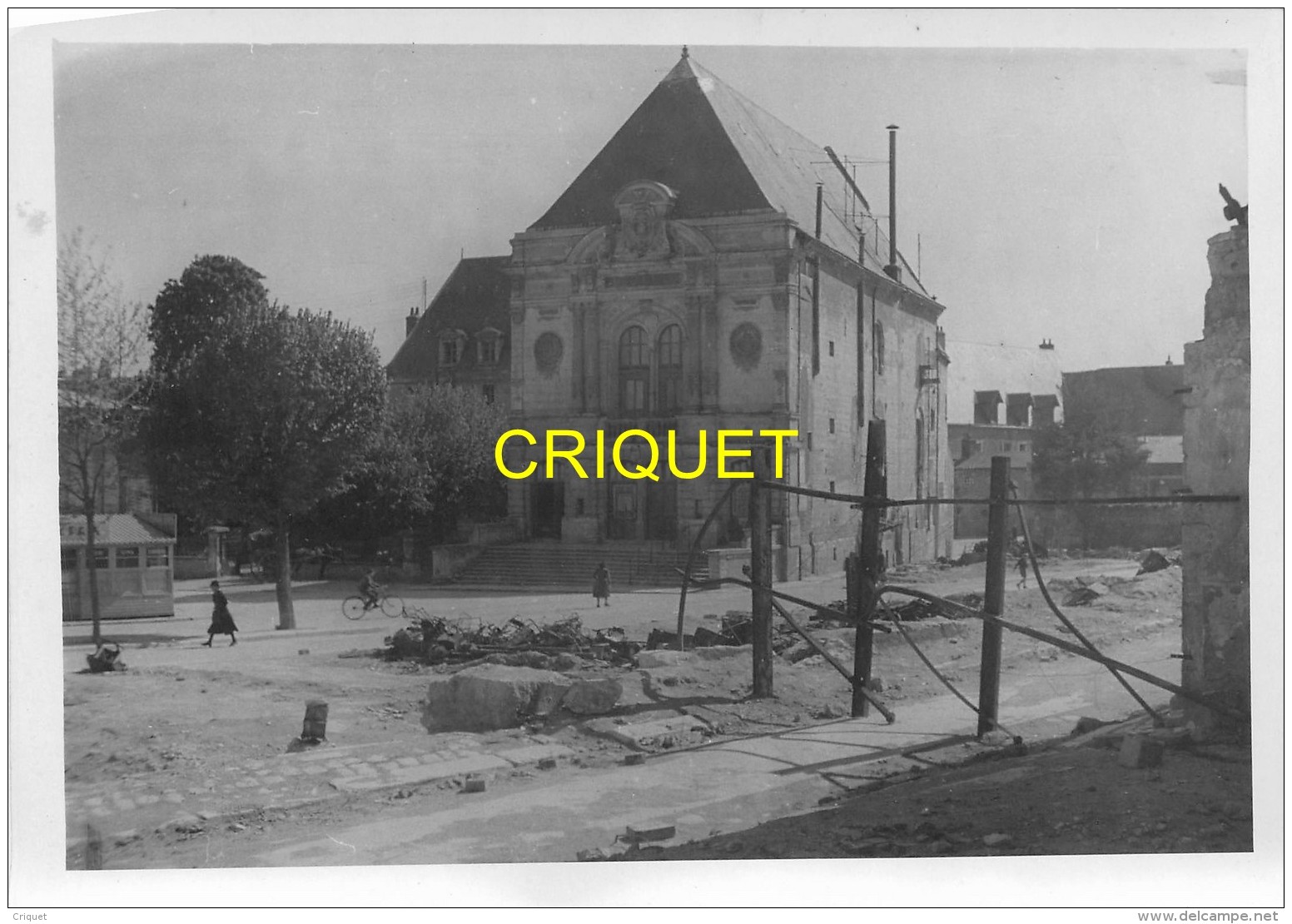 41 Blois, Photo Originale Des Ruines Après La Bataille De La Loire, 1940, N° 4, Beau Document - Blois