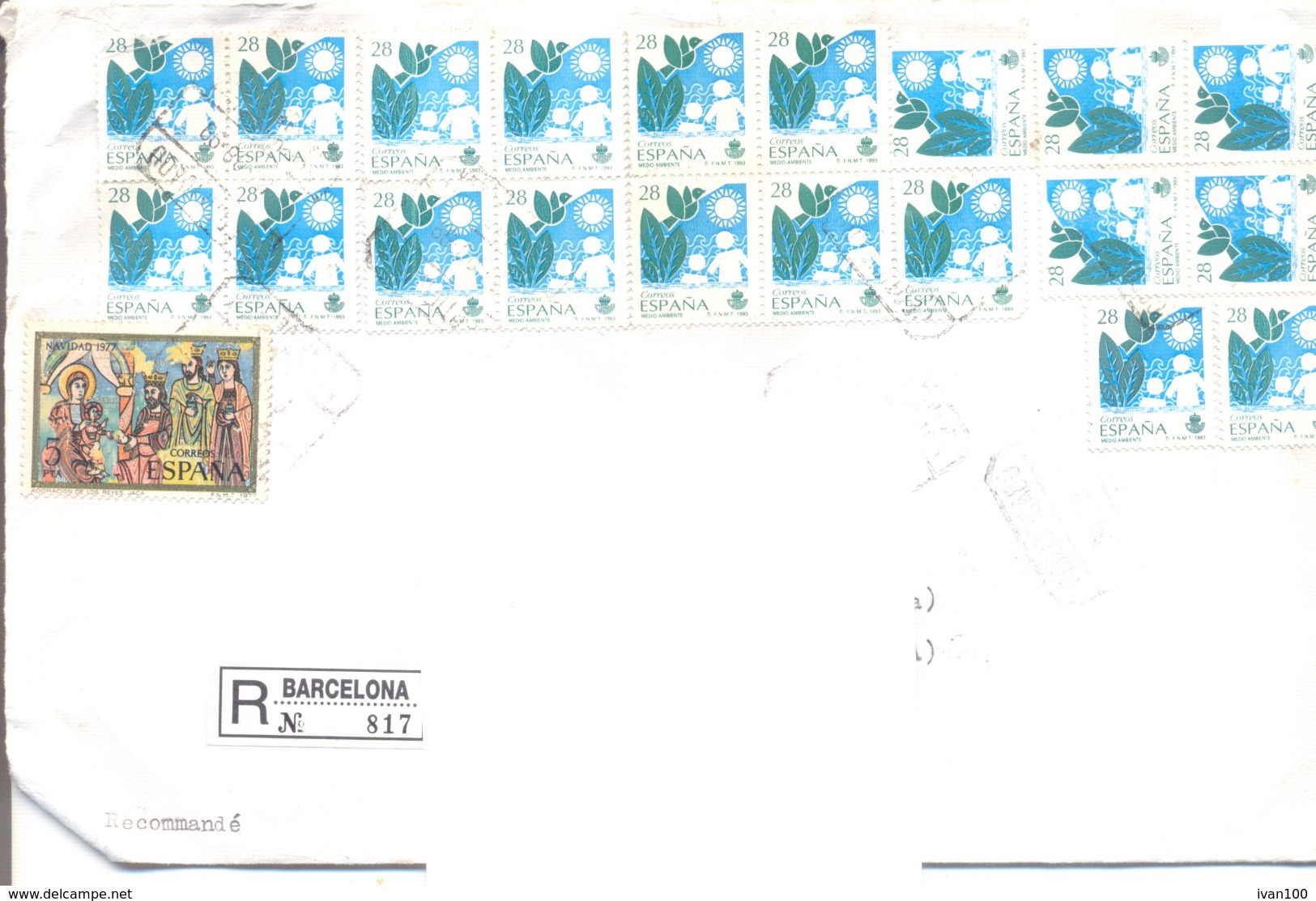 1999. Spain, He Letter Sent By Registered Post To Moldova - Covers & Documents