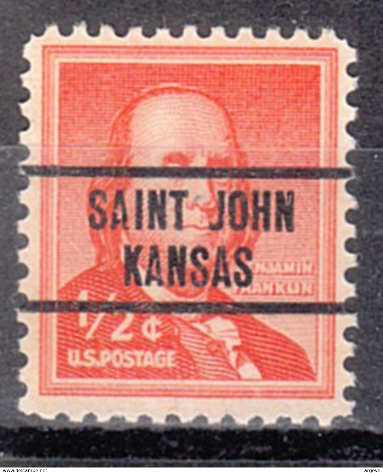 USA Precancel Vorausentwertung Preos Locals Kansas, Saint John L-1 TS - Vorausentwertungen