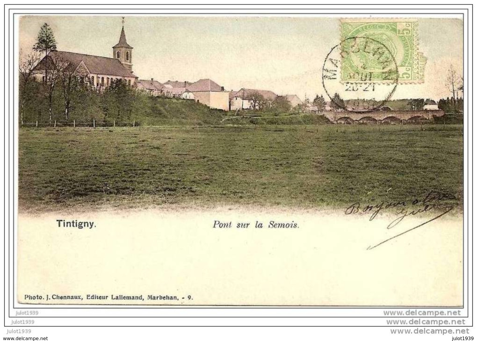 TINTIGNY ..-- Pont Sur La Semois . 1907 Vers PARIS ( Mr Auguste LEONET ) . Voir Verso . - Tintigny