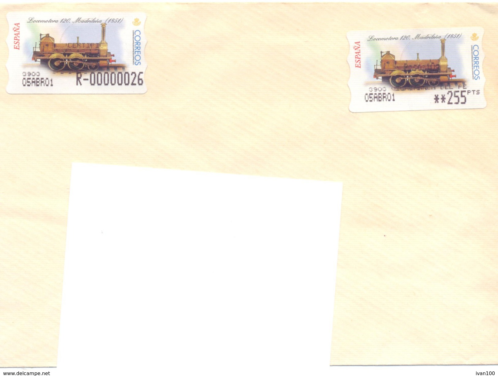 2001. Spain, He Letter Sent By Registered Post To Moldova - Briefe U. Dokumente