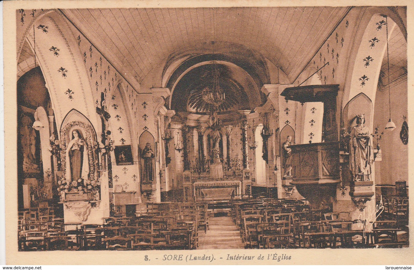 40 - SORE - Intérieur De L' Eglise - Sore