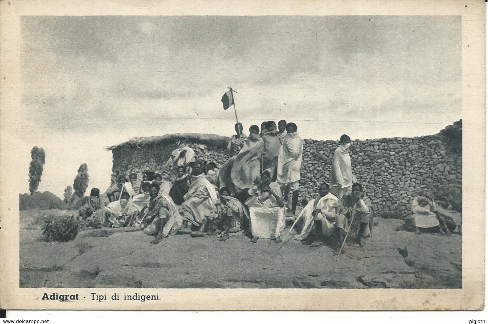 C87 - ETIOPIA - ADIGRAT - TIPI DI INDIGINI - F.P. VIAGGIATA 1936 - Etiopía