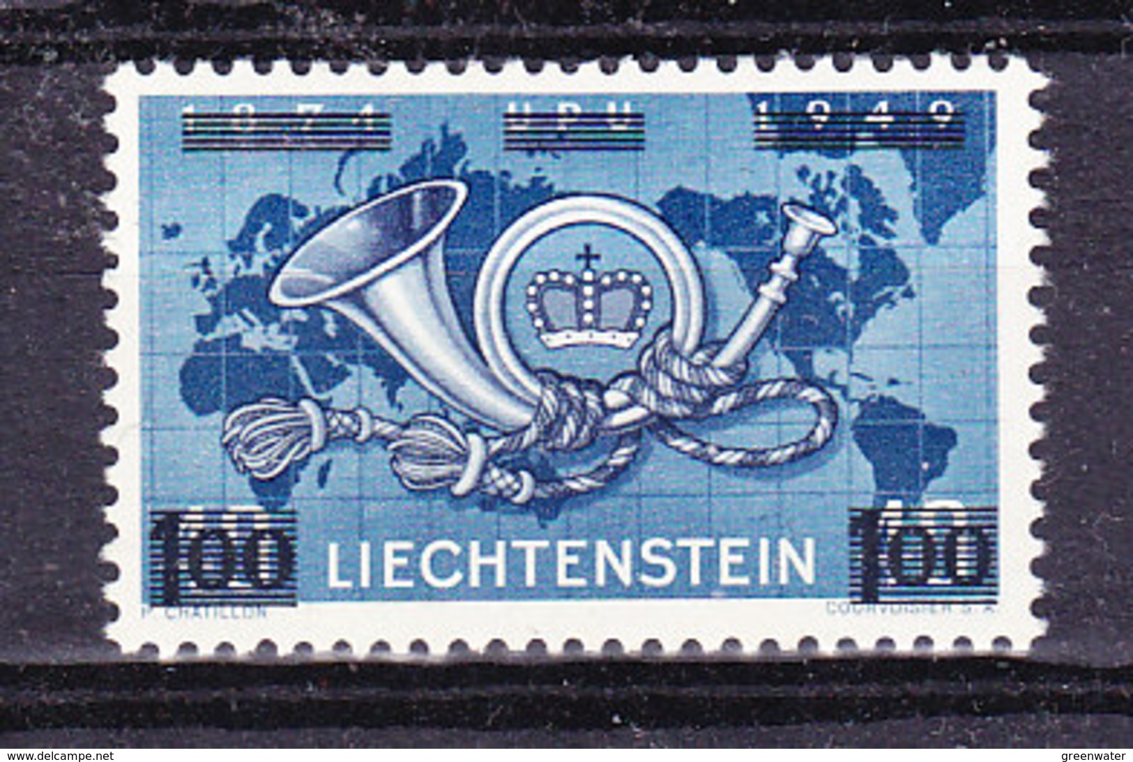 Liechtenstein 1950 UPU Overprinted * Mh (= Mint, Hinged) (35670) - Ungebraucht