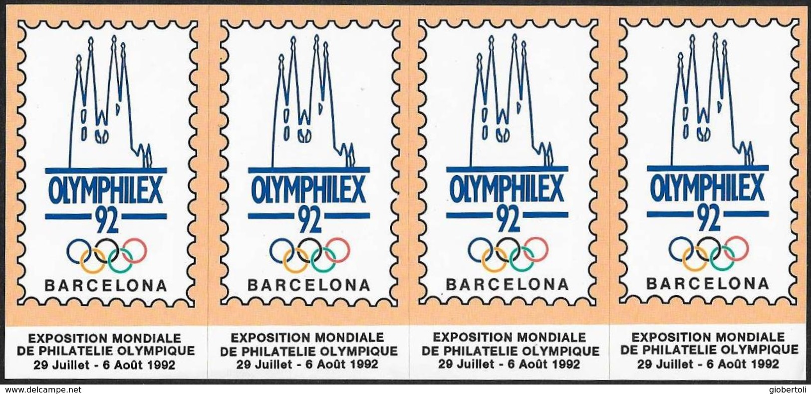 Spagna/Espagne/Spain: "OLYMPHILEX '92" - Erinnofilia