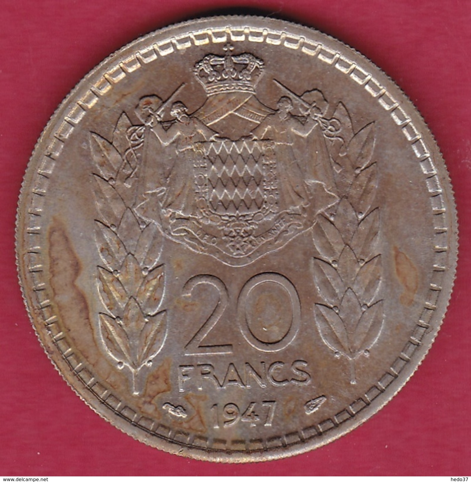 Monaco - Louis II - 20 Francs - 1947 - SUP - 1922-1949 Louis II.