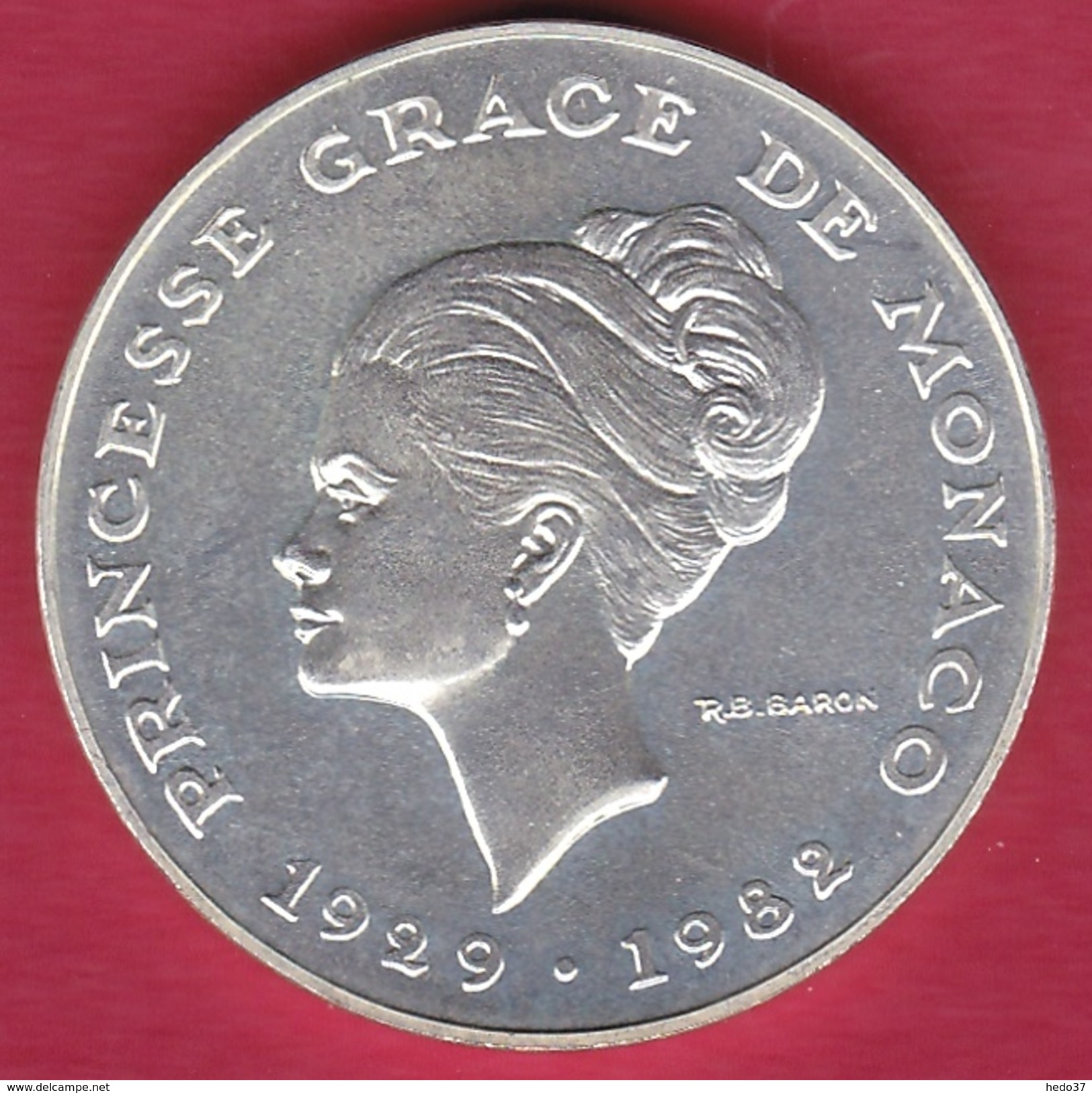 Monaco - ESSAI - Princesse Grace - 10 Francs Argent - 1982 - Autres & Non Classés