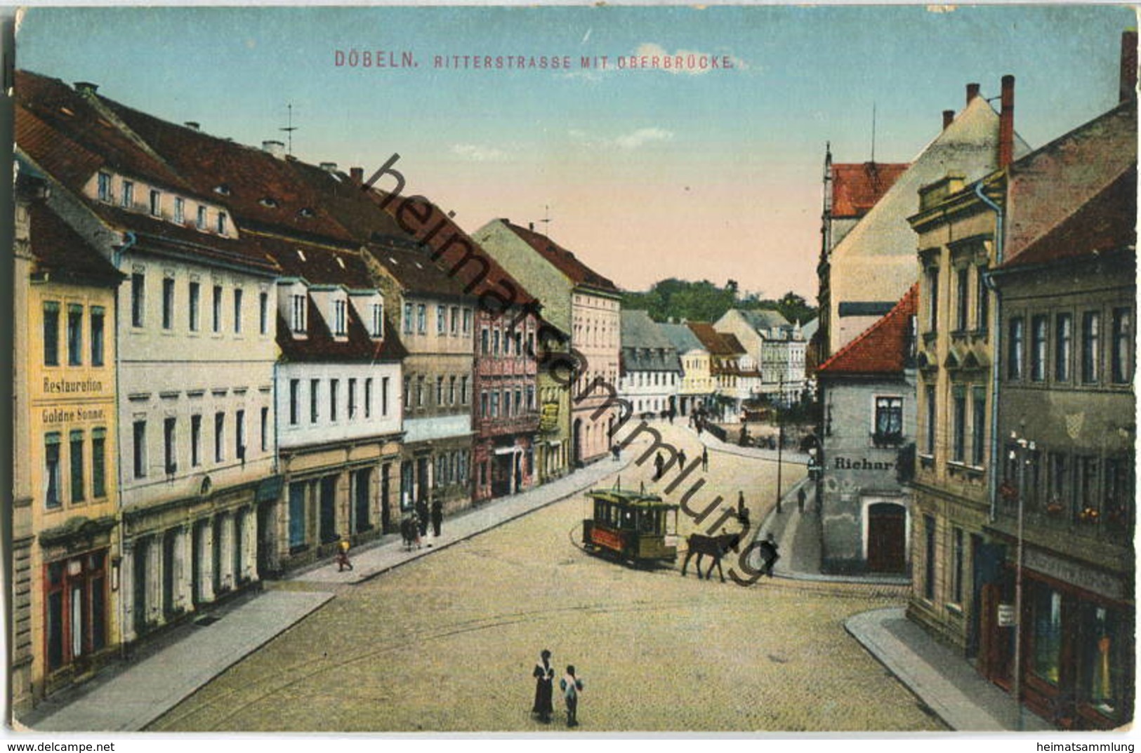 Döbeln - Ritterstraße - Straßenbahn - Doebeln