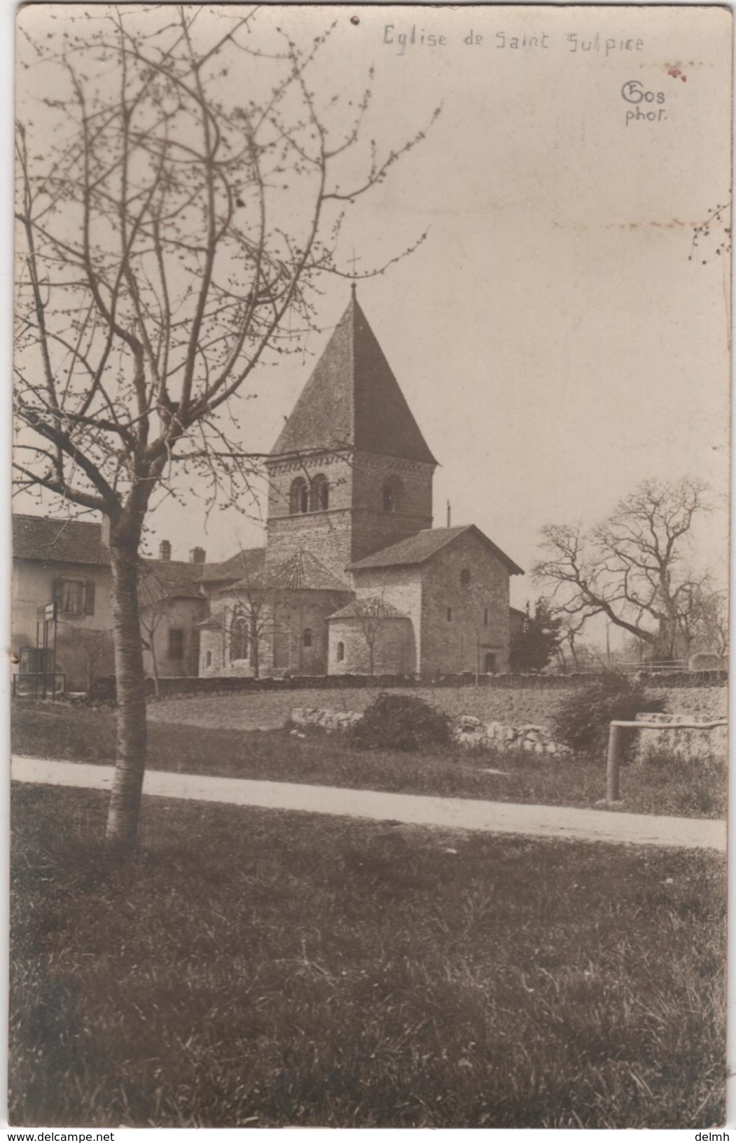 SWITZERLAND Carte Photo Eglise De Saint Sulpice - Saint-Sulpice