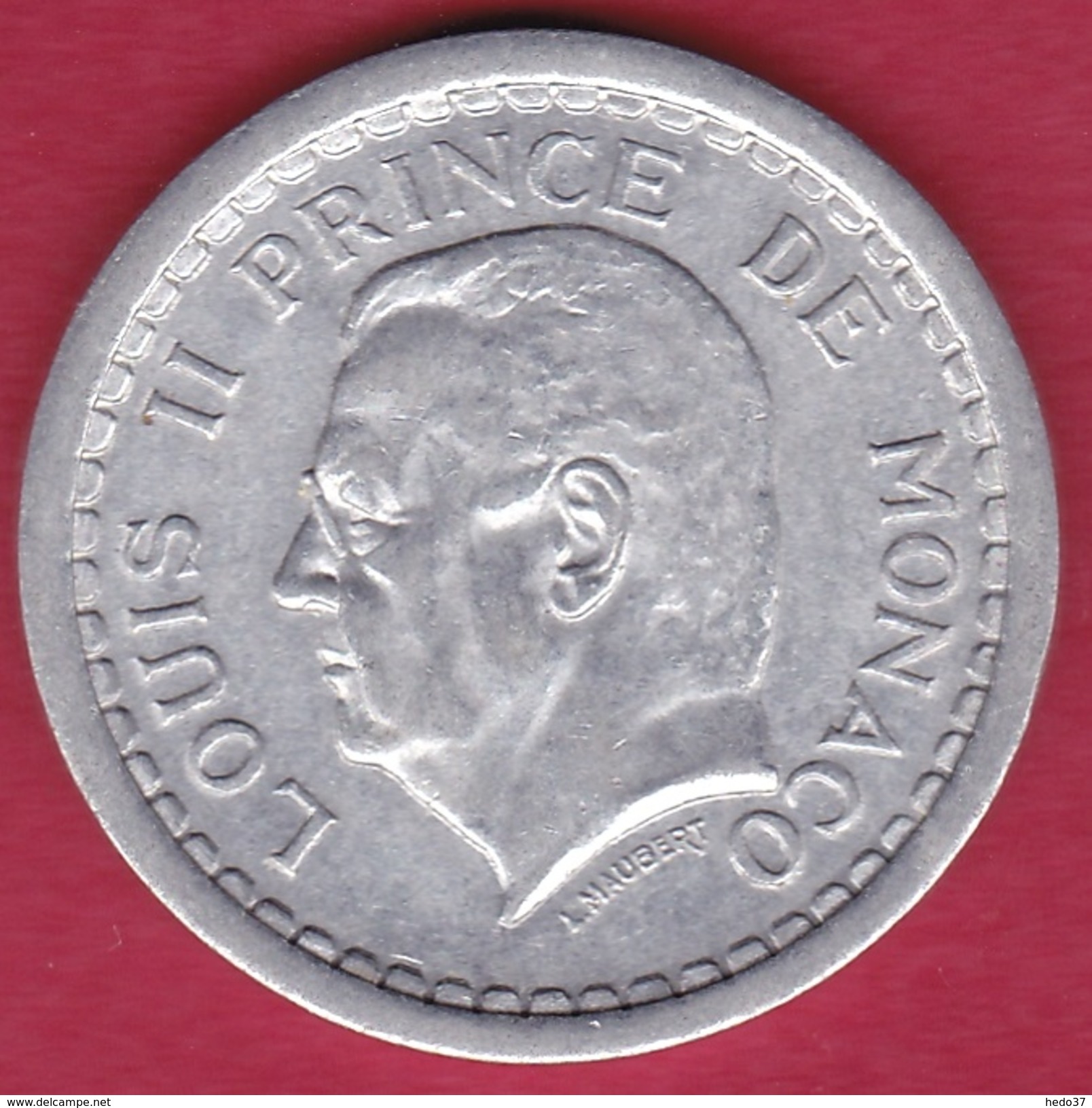 Monaco - Louis II - 2 Francs Aluminium (1943) - SUP - 1922-1949 Louis II