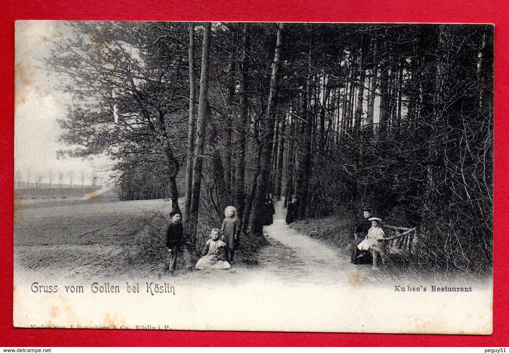 Pologne. Gruss Vom Gollen Bei Köslin ( Koszalin). Kuhse's Restaurant. 1905 - Pologne