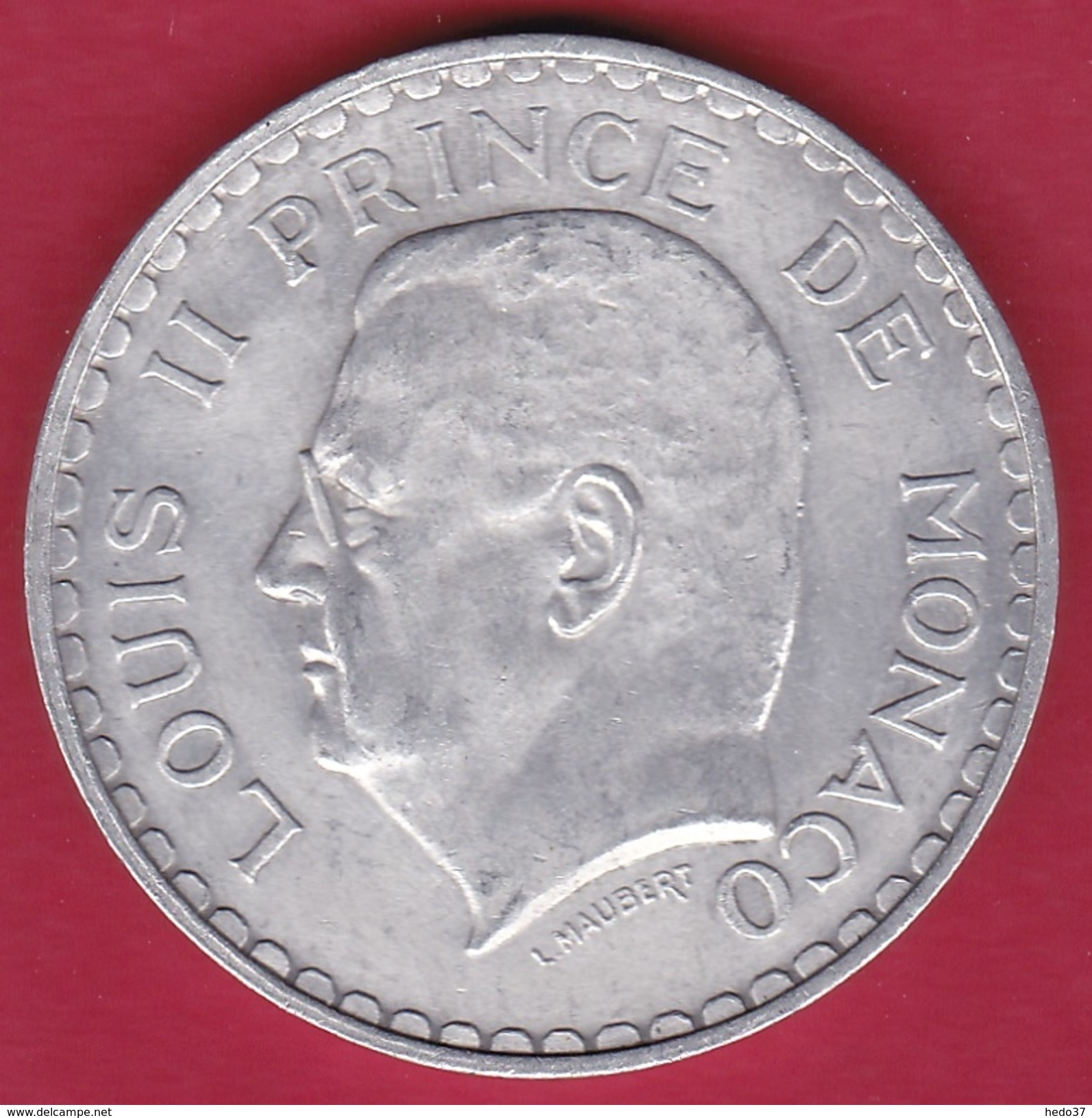 Monaco - Louis II - 5 Francs Aluminium (1943) - 1922-1949 Louis II