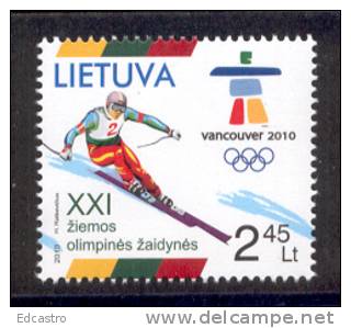 4.- LITHUANIA LITUANIE 2010. OLYMPIC AND PARALYMPIC GAMES VANCOUVER. WINTER GAMES - Invierno 2010: Vancouver