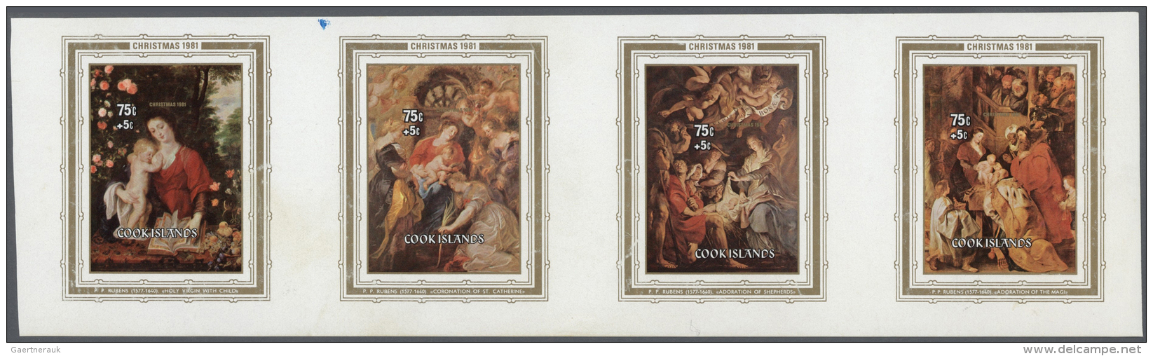 Thematik: Malerei, Maler / Painting, Painters: 1981, Cook Islands, CHRISTMAS, Paintings By Rubens: Virgin With Child, Co - Andere & Zonder Classificatie