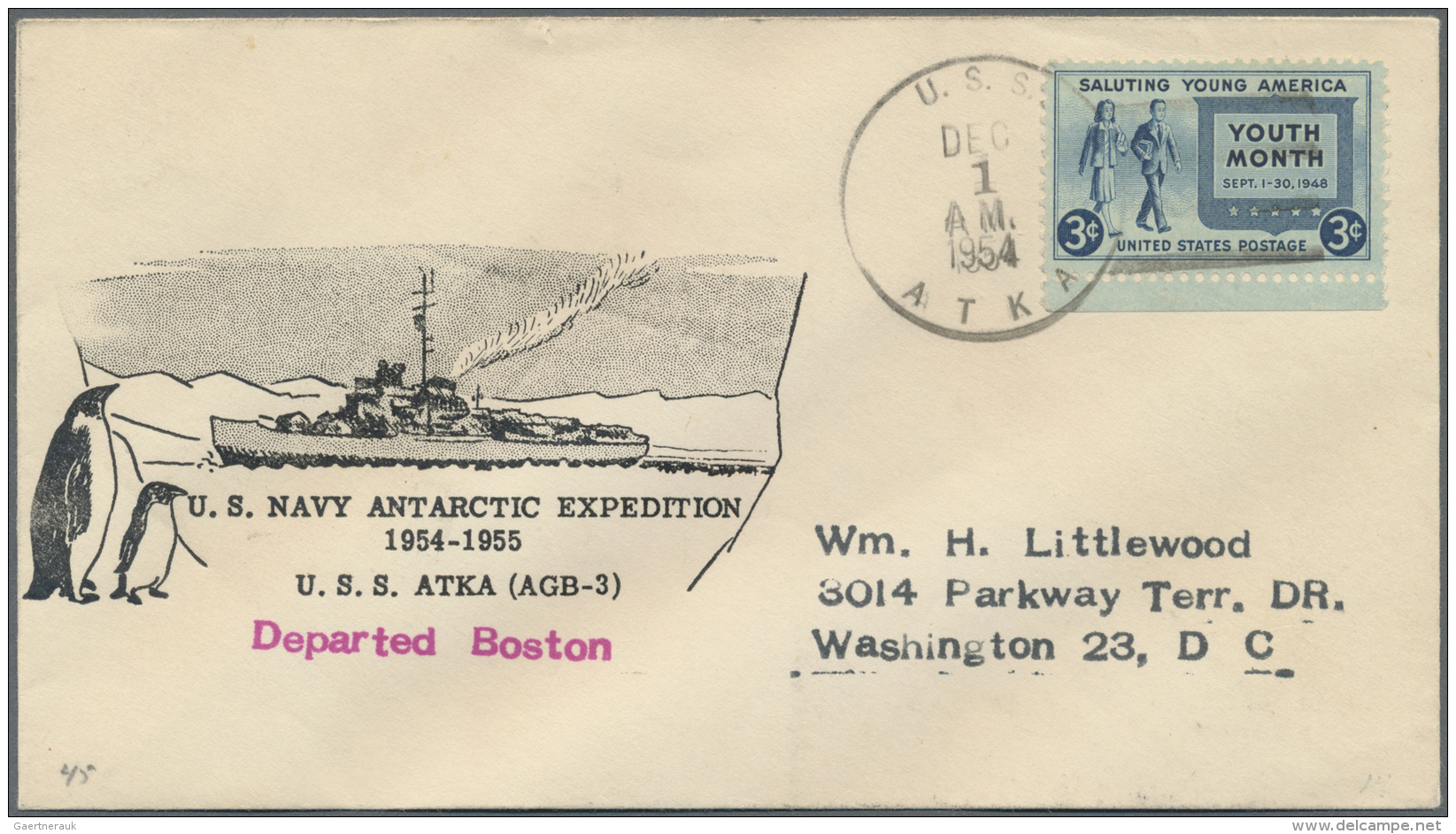 Thematik: Antarktis / Antarctic: 1954/55, U.S. NAVY ANTARCTIC EXPEDITION In Context Of Geophysical Year. A Documentation - Sonstige & Ohne Zuordnung