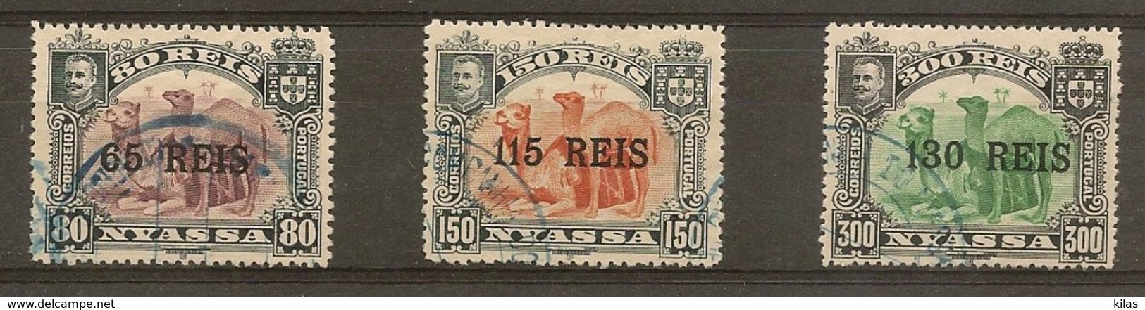 NYASSA 1903 King D. Carlos I, 1901 STAMPS WITH SURCHARGED - Congo Portuguesa