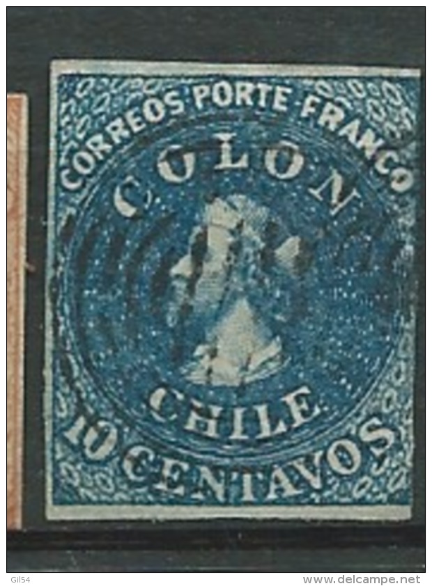 chili lot de 34 timbres periode classique ( yvert entre 1 et 10 )  voir les 33 scans    - bce 4350