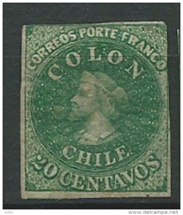 chili lot de 34 timbres periode classique ( yvert entre 1 et 10 )  voir les 33 scans    - bce 4350