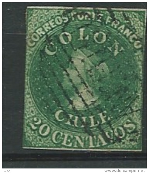 chili lot de 34 timbres periode classique ( yvert entre 1 et 10 )  voir les 33 scans    - bce 4350