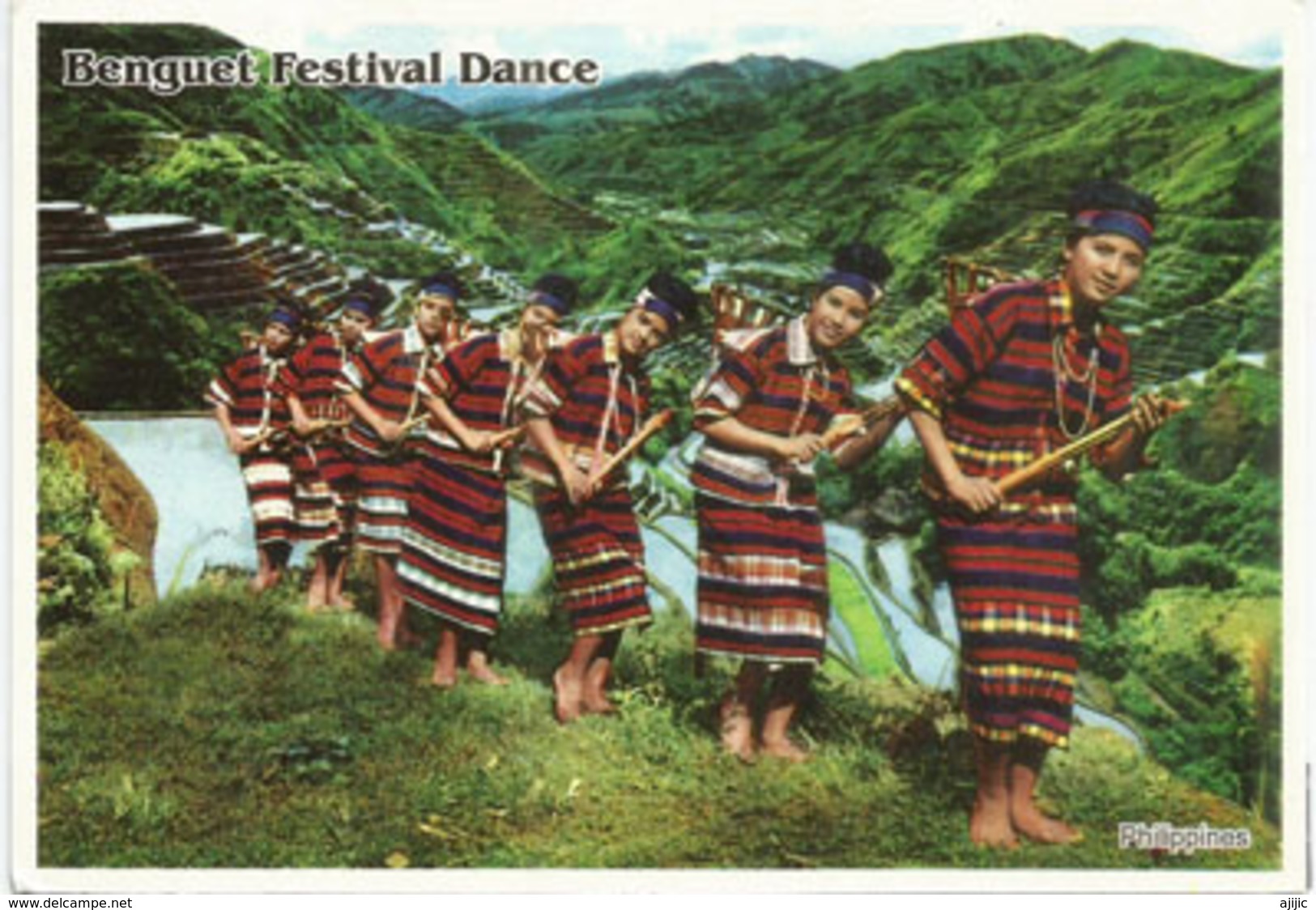 Benguet Festival Dance Of The Philippines,stamped With Miss Universe ,postcard Addressed To ANDORRA, With Arrival Stamp - Océanie