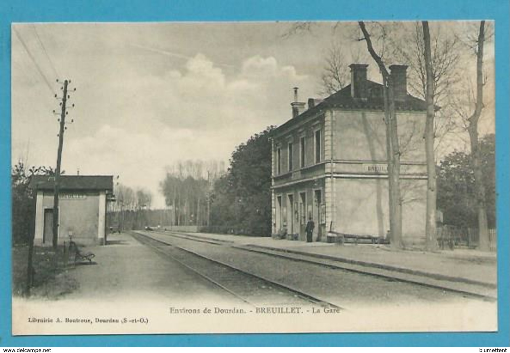 CPA - Chemin De Fer Gare Environs De Dourdan - BREUILLET 91 - Sonstige & Ohne Zuordnung