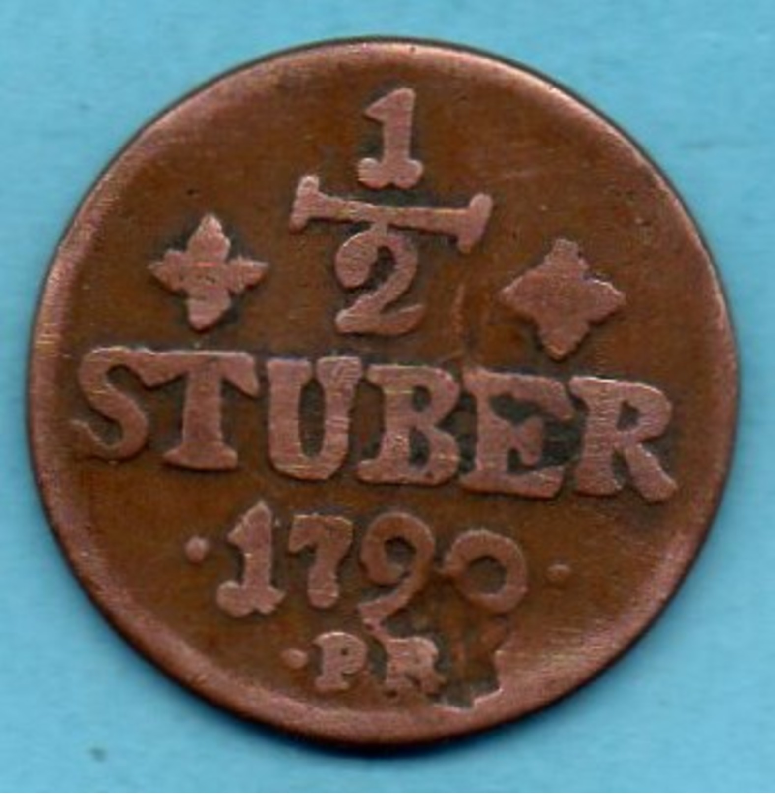 R15/  GERMAN STATES 1/2 Stuber 1790  JULICH-BERG Km#206 - Small Coins & Other Subdivisions