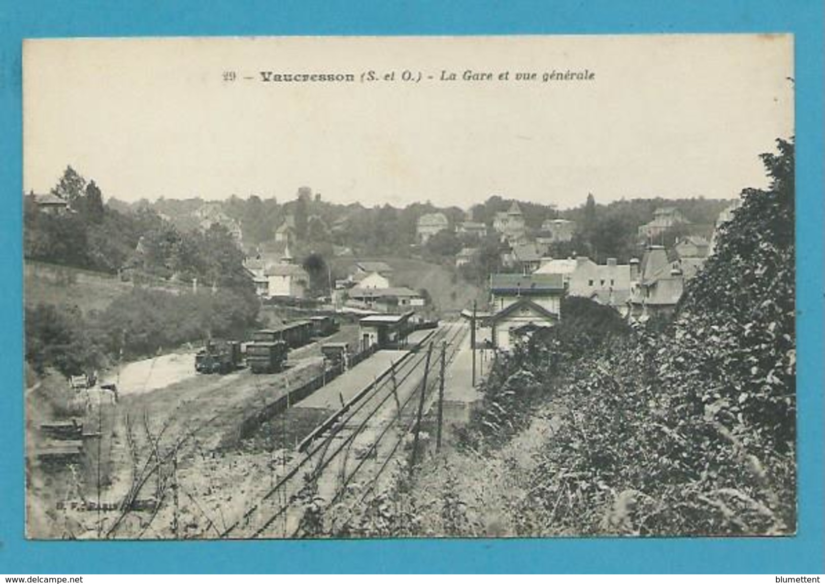 CPA 29 - Chemin De Fer Gare Et Vue Générale VAUCRESSON 92 - Vaucresson