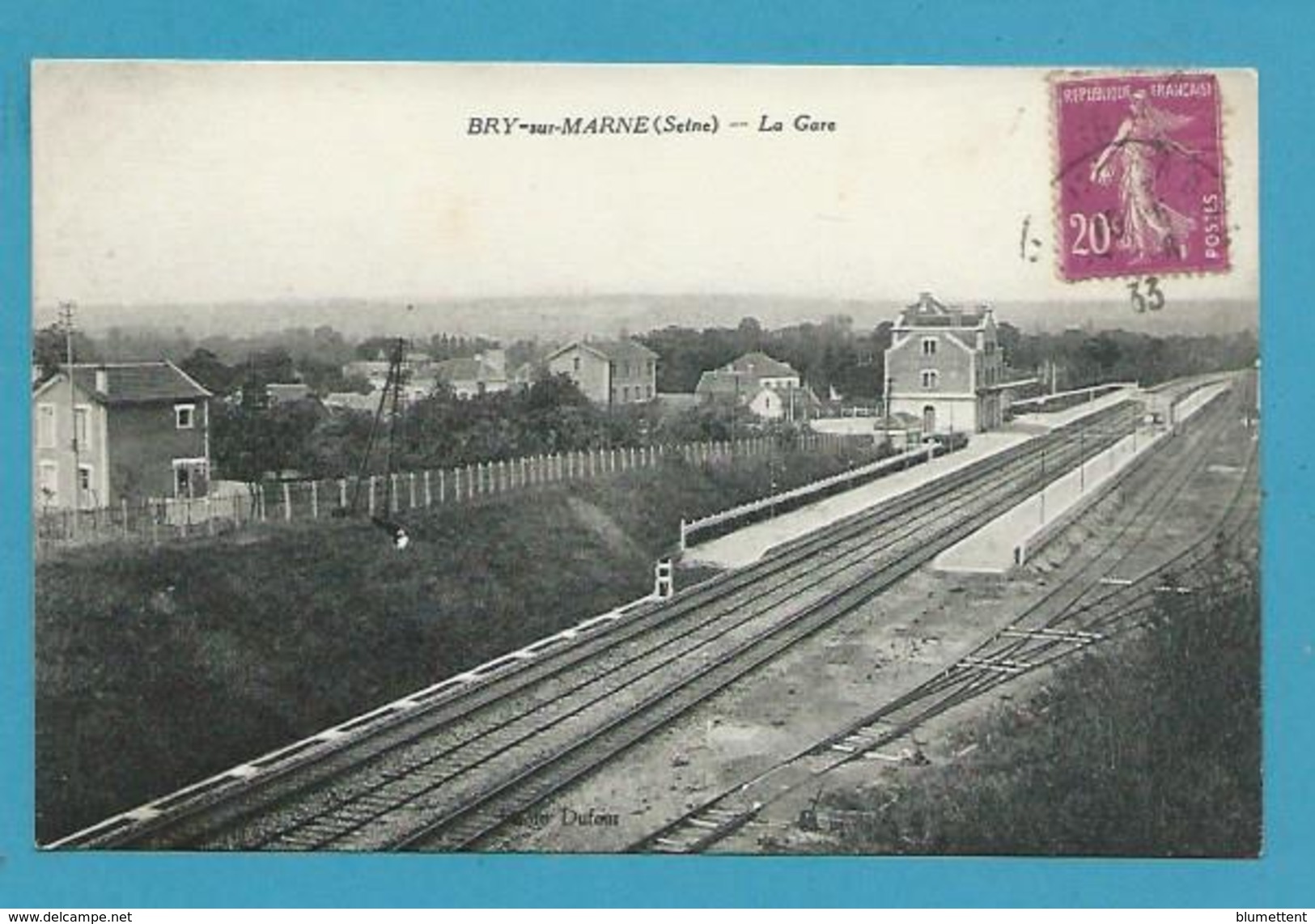 CPA - Chemin De Fer La Gare De BRY-SUR-MARNE 94 - Bry Sur Marne