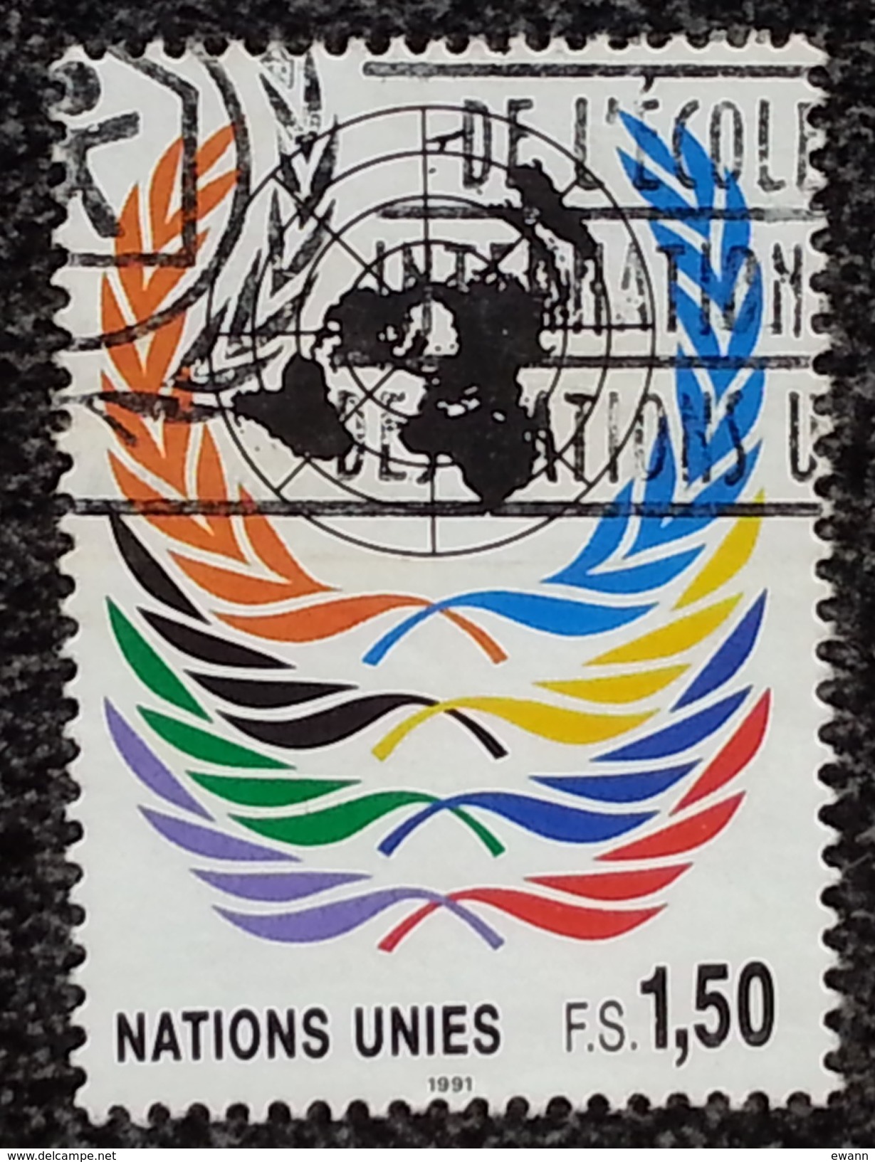 NATIONS-UNIES - Genève - YT N°209 - Emblème De L'ONU - 1991 - Oblitéré - Oblitérés