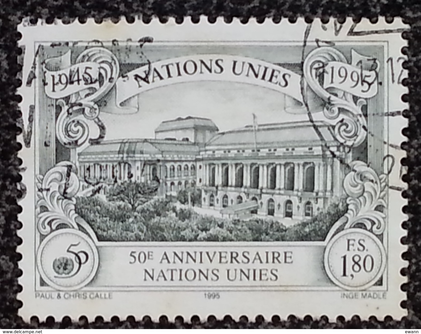 NATIONS-UNIES - Genève - YT N°290 - 50e Anniversaire Des Nations-Unies - 1995 - Oblitéré - Oblitérés