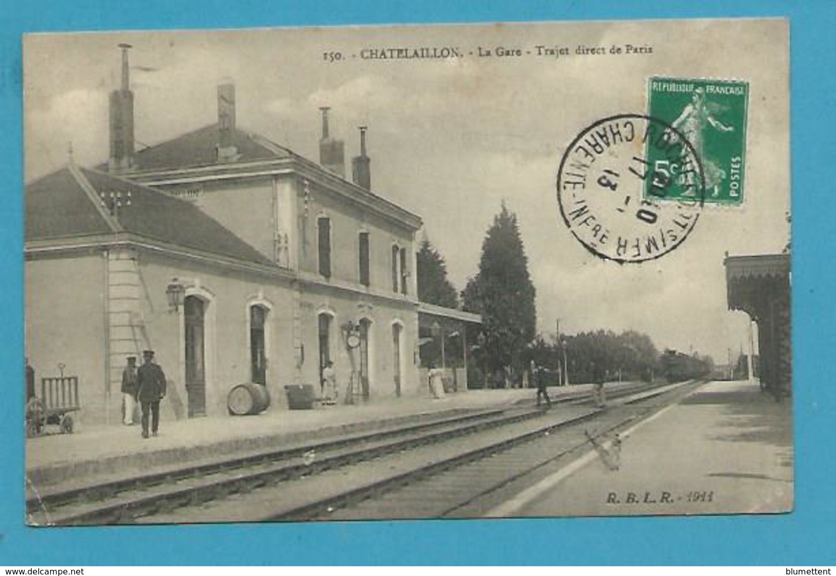 CPA 150 - Chemin De Fer Arrivée D'un Train En Gare De CHATELAILLON 17 - Châtelaillon-Plage