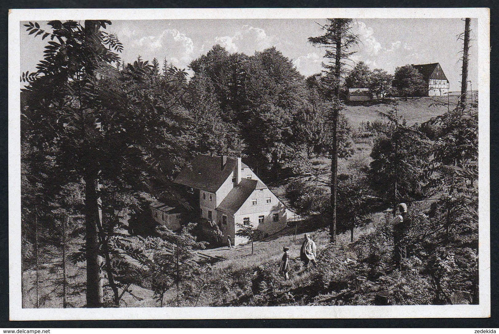 A4173 - Alte Ansichtskarte - Gasthaus Hüttstadtmühle Bei Ansprung Amt Zöblitz - Paul Knäbchen - TOP - Marienberg