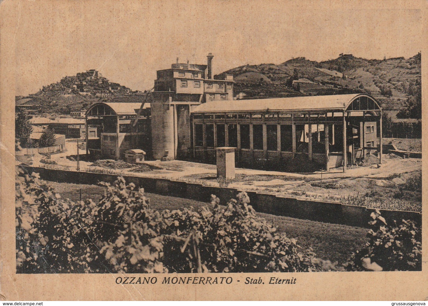 11578) PROVINCIA ALESSANDRIA OZZANO MONFERRATO STABILIMENTO ETERNIT NON VIAGGIATA - Alessandria