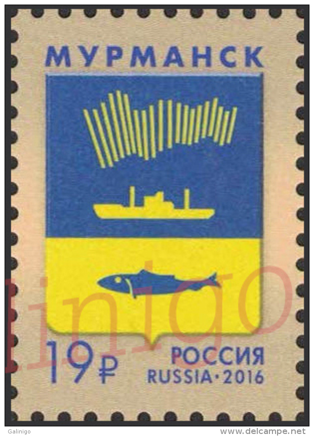 2016 1v Definitives Russia Russland Russie Rusia Coat Of Arms Murmansk Mi 2348 MNH ** - Nuovi