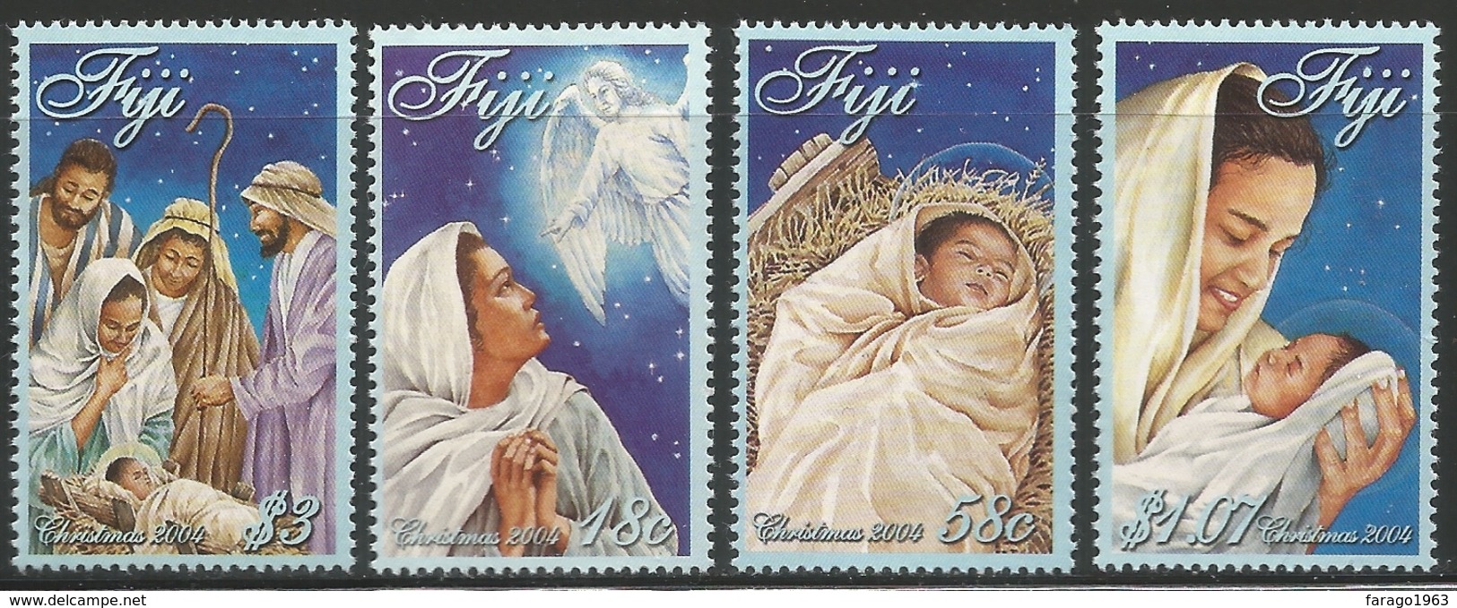 2004 Fiji Christmas Complete Set Of 4 MNH - Fiji (1970-...)