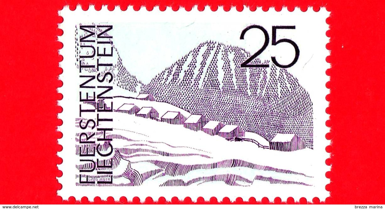 Nuovo - MNH - LIECHTENSTEIN - 1973 - Paesaggi - Landscapes - Kirchlispitz, Steg - 25 - Ungebraucht